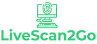 A green computer screen with the word escan 2 written underneath it.